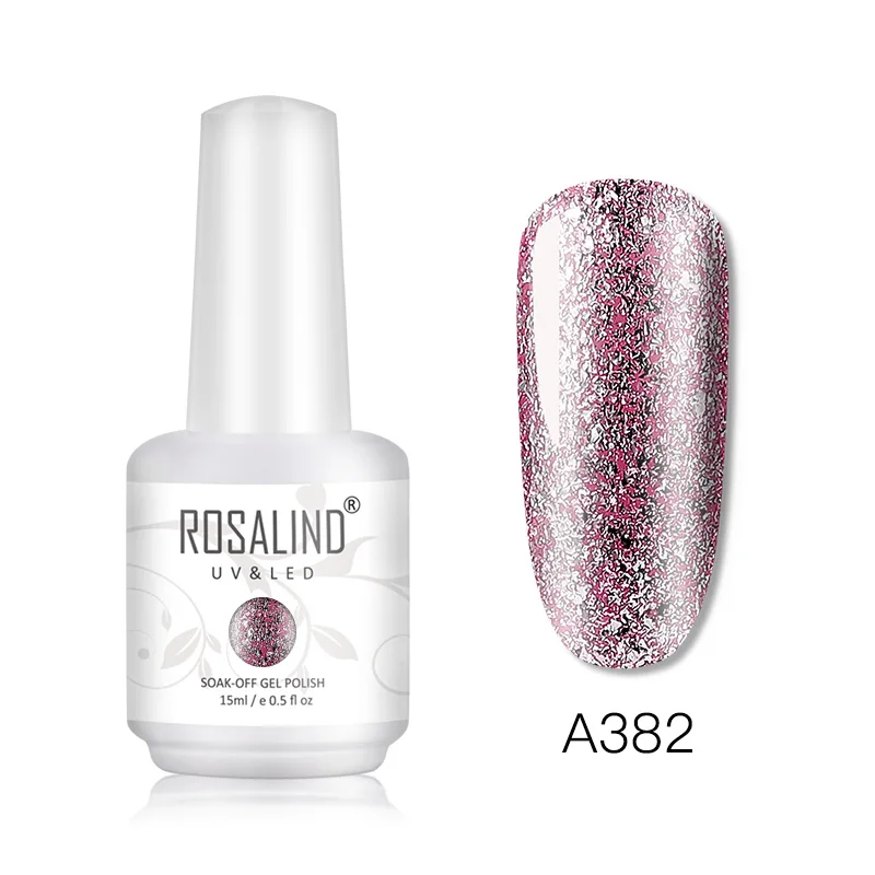 RHA382 ROSALIND Shiny Platinum Gel Polish Nails Art Design All For Manicure Vernis Semi Permanent UV Gel Hybrid Varnish Nail Gel Polish - Цвет: RHA382