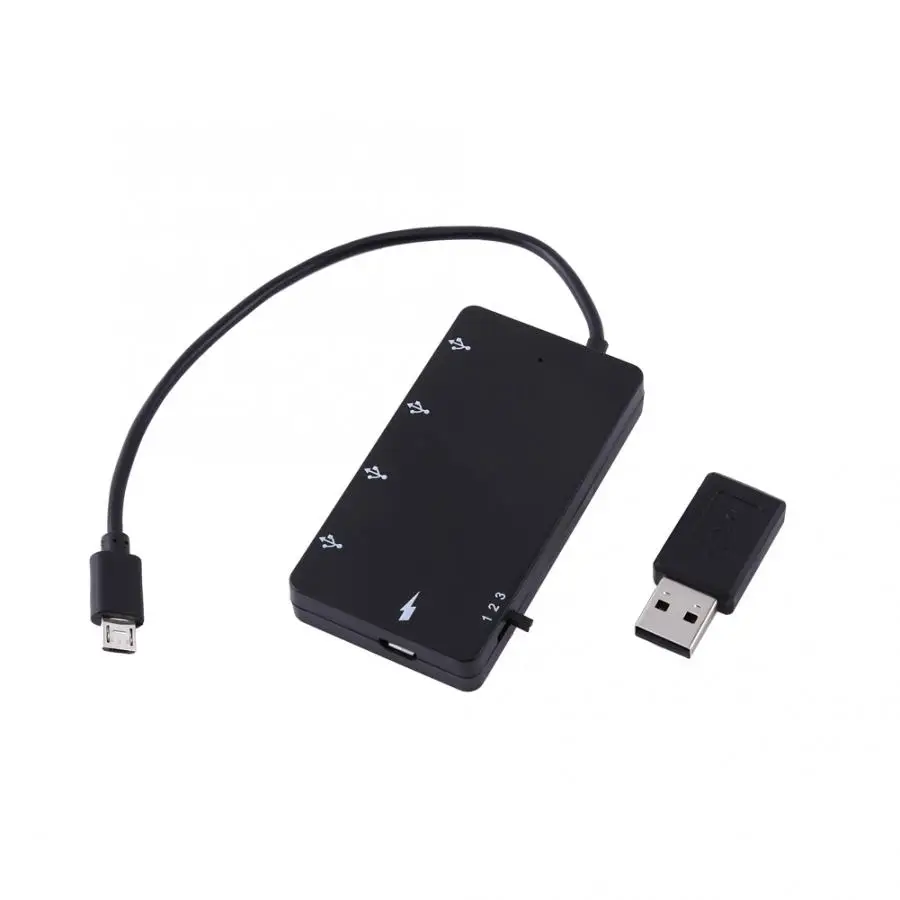 4 Порты и разъёмы Micro usb хаб USB2.0 OTG Удлинительный Кабель зарядного устройства для