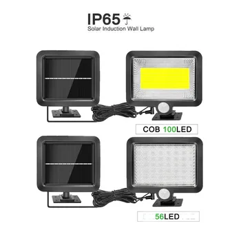 

Solar Light PIR Motion Sensor 56/30 LED Outdoor Waterproof Energy Saving Street Yard Path Solar Power Garden Lamp Sunlight split