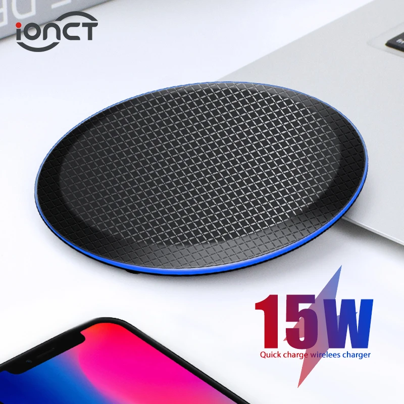 Беспроводное зарядное устройство iONCT 15 Вт для iPhone 11 pro X XR XS Max 8 USB Беспроводная