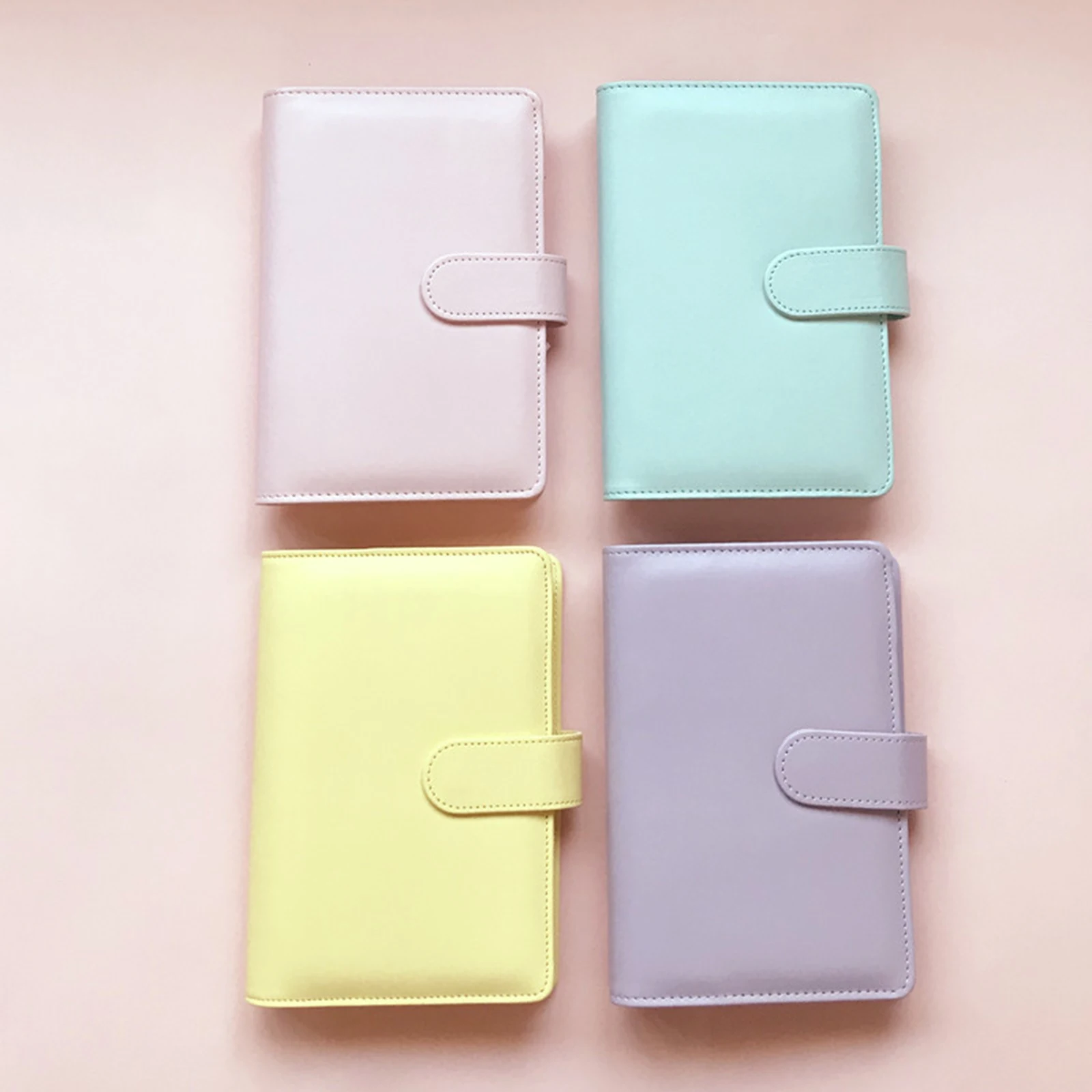 

Macaron color loose leaf A6 Diary Notebook Cover NoteBook cover for Girls and boys School Stationery Notebook Organizer Cover
