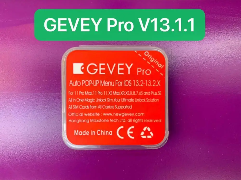 50 шт./лот 2020 Новый GEVEY PRO GV SIM чип адаптер ICCID + mnc обновление режима до IOS13.3 все