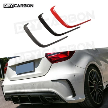 

For W176 Carbon Fiber Rear Bumper Spoiler Vent Cover Trim for Mercedes Benz A Class A200 A260 A45 AMG 2014-2017 Not standard