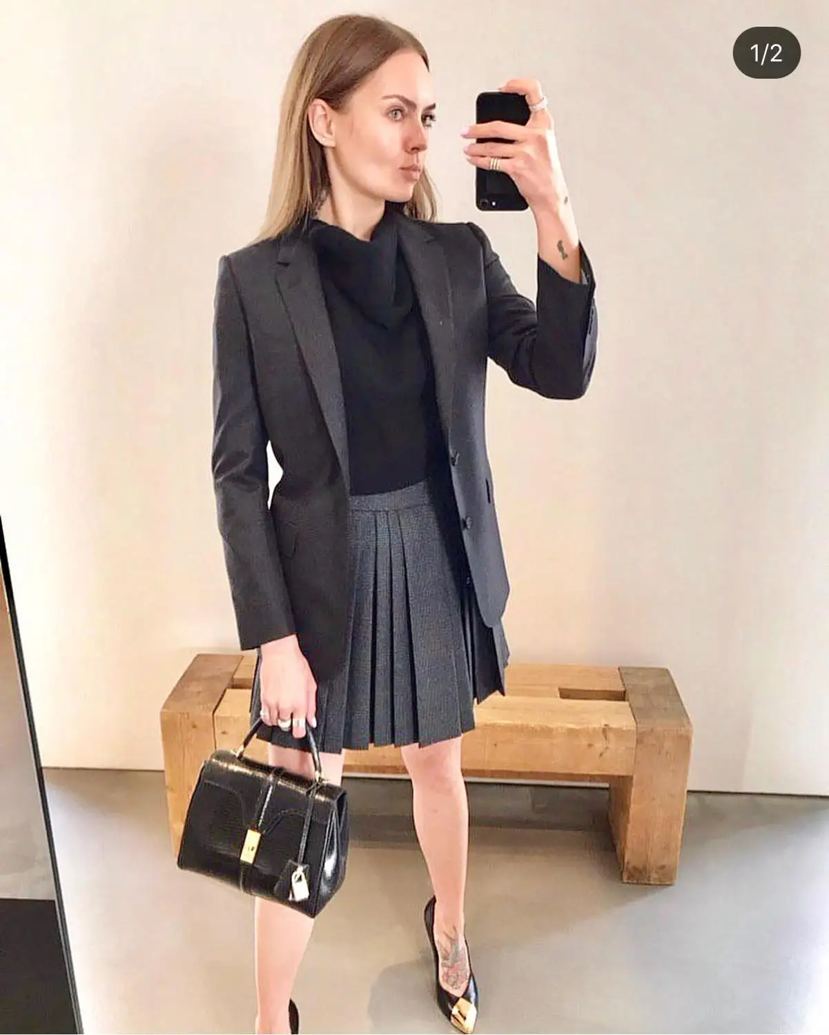 2019FW Новая модная женская Клетчатая Шерстяная Женская плиссированная юбка Повседневная юбка ddxgz2 9,16