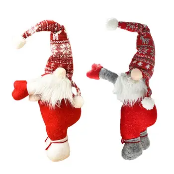 

Santa Curtain Buckle Faceless Baby Door Curtain Tie Rope Creative Doll Door Hanging Christmas Funny Decorations
