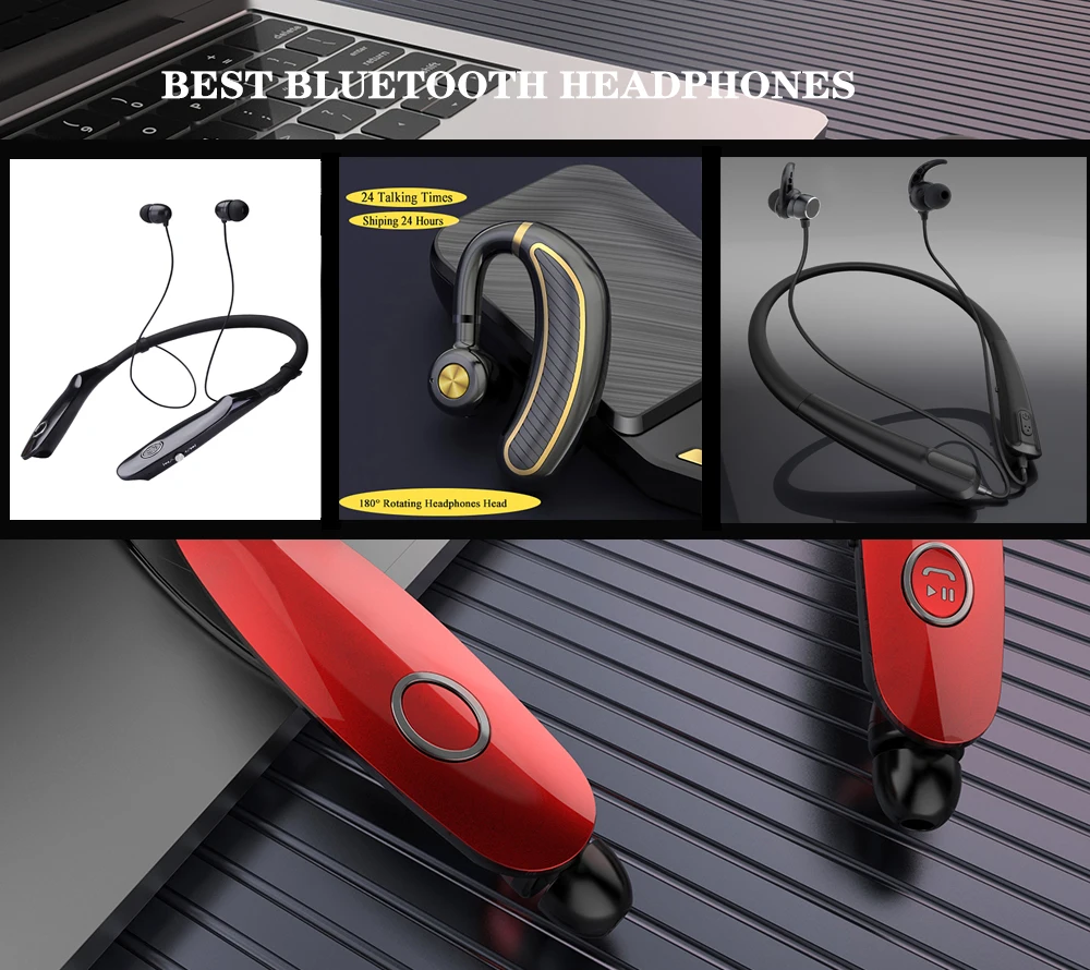 Auriculares inalámbricos V5.0 con banda para el cuello, audífonos  deportivos estéreo con Bluetooth y micrófono para teléfono inteligente  xiaomi y huawei, 24 Hr|Auriculares y audífonos| - AliExpress