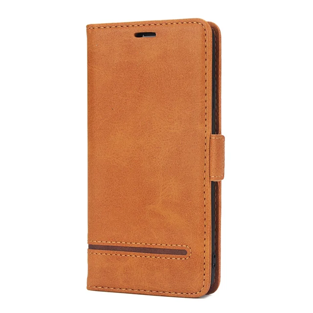 Brown P30Pro mate 20Pro P30Lite Carcasa простой модный кожаный флип-чехол для huawei P30 mate 20 Pro Lite Чехол для карт Etui - Цвет: Brown