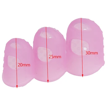 

Hollow Breathable Sewing Needle Accessories 3size Anti-pain Silicone Finger Sleeve Knitting Tool Multicolor Silicone Thimble Tip