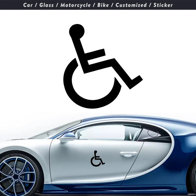 

Sexy Handicapped Symbol Reflective Motorcycle decals Motorcycle Mailbox decorative sticker accessories 3D automobile sticker