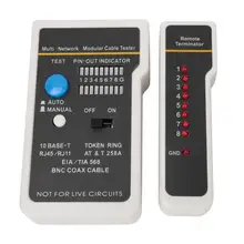 Автоматический выключатель искатели многосетевой модульный Кабельный тестер телефонная линия модульная вилка LAN Кабельный тестер сетевой инструмент кабель