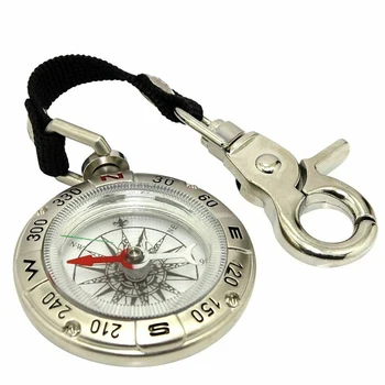 

Outdoor Retro Metal Compass With Rope Hook Antique Pocket Watch Compass Portable Multi-function Measuring Ruler Tool