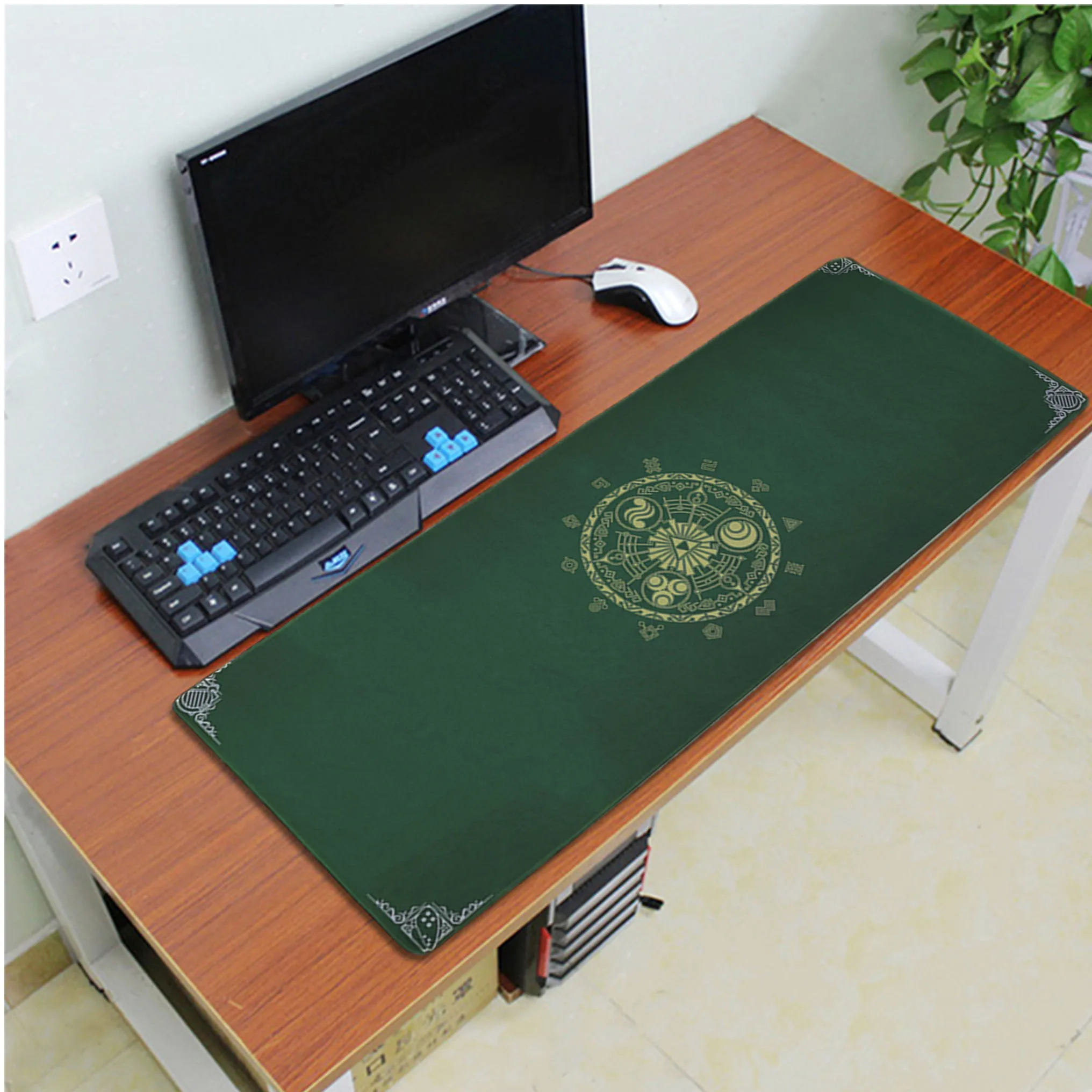 Lock Edge 30x80cm MaiYaCa дизайн zelda геймерская игра коврики резиновый коврик для компьютерной мыши ПК игровой коврик для мыши - Цвет: Lock Edge 30x80cm