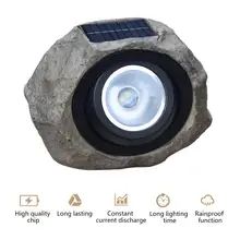 Светодиодный затемняемый белый теплый свет солнечный искусственный камень лампа открытый сад газон декоративные прожекторы лестницы стены квадратный гирлянда