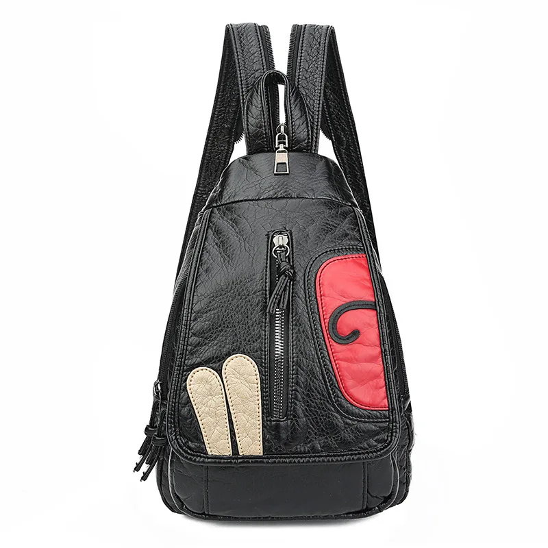 Двойной задний моющий Цветочные наклейки Handfeel Мягкий тканевый рюкзак женский рюкзак повседневный рюкзак торговля международная торговля женщин