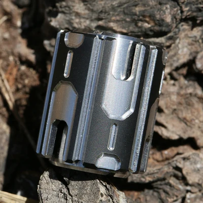 stainless steel C 1 шт. титановые EDC бусы на веревочке нож бусы Парашютная веревка шнур Подвески Мини Спиннер Игрушка аксессуары для улицы - Цвет: stainless steel C