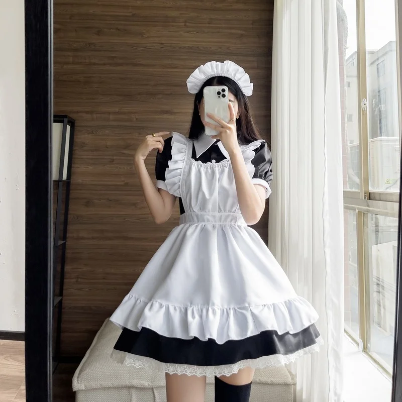 Cosplay Sexy Coffee Maid Role Play Uniform Kawaii Clothing for Lolita Girl Plus Size Cosplay Maids Outfit Anime Costumes S-5XL