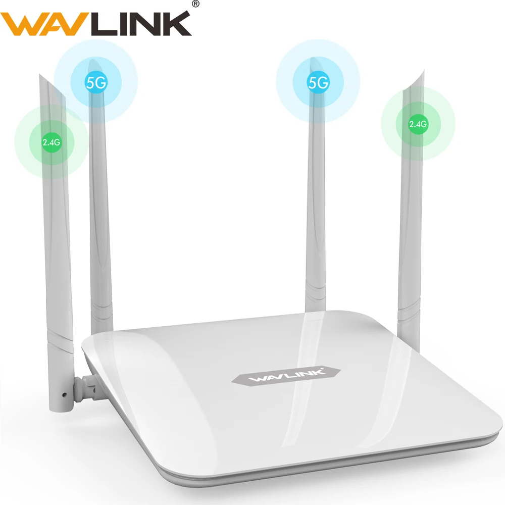 

2017 New Wavlink AC1200 High Power Wifi Dual Band Router 2.4GHz 5GHz Wireless Wifi Router Repeater with 4 External Antennas WPS
