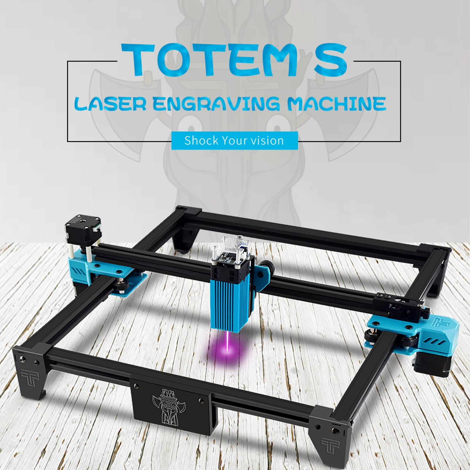 40W Totem S Laser Engraving Machine DIY Frame Fast High Precision Cut For Metal Wood Stainless Steel Printer Cutter