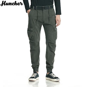 

Huncher Mens Cargo Pants Men Fashion 2020 Autumn ArmyGreen Fitness Military Tactical Trousers Streetwear Sweatpants Joggers Men