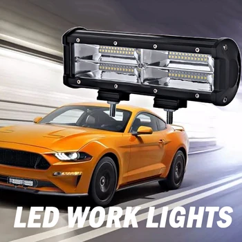 

12V 72W 144w headlights car spot work lights spotlights Motorcycle Auxiliary driving lamp Off-Road Vehicle ATV fog head lamp