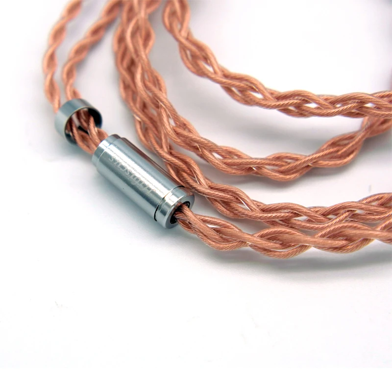  FAAEAL 4Core High Purity Copper cable with 2Pin/MMCX Connector 3.5/2.5/4.4mm Gold-plated plug Earph