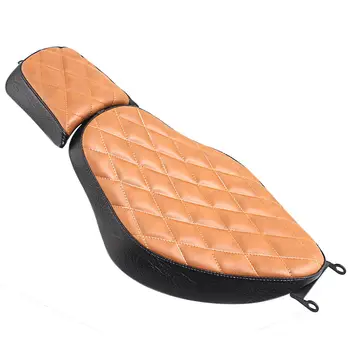 

Motorcycle Solo Rider/ Rear Passenger Seat Two-Up Seat Passenger Pillion Pad For Sportster 883 Iron XL883N Low XL883L Roadster