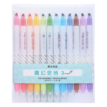 

HK 6170 Highlighter Pen Set, 12 Color Changeable Highlighter Pen Set Is Suitable for Children Aged 3-16, Office Workers