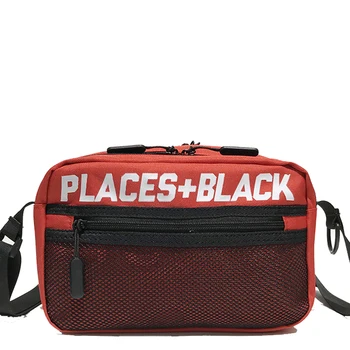 

Women Canvas Crossbody Purse Casual Shoulder Bag Diagonal Double Zipper Solid Color Multiple Pockets Men Black Borse Donna New