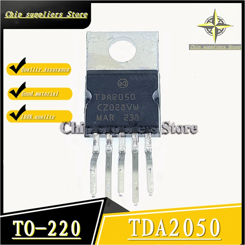 20PCS-50PCS// TDA2050 TO-220 Power audio amplifier Nwe Fine materials 100%quality | Электронные компоненты и