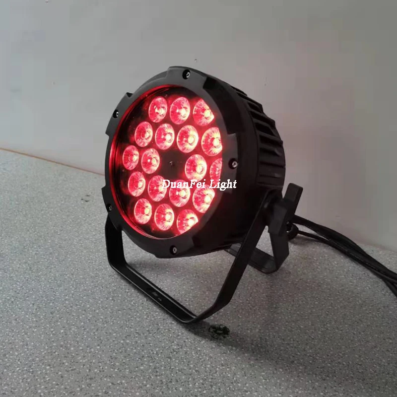 Высокое качество 18x18 Вт rgbwa УФ led par Банки открытый ip65 led плоский прожектор par с мультичипом rgbwa uv 18 Вт