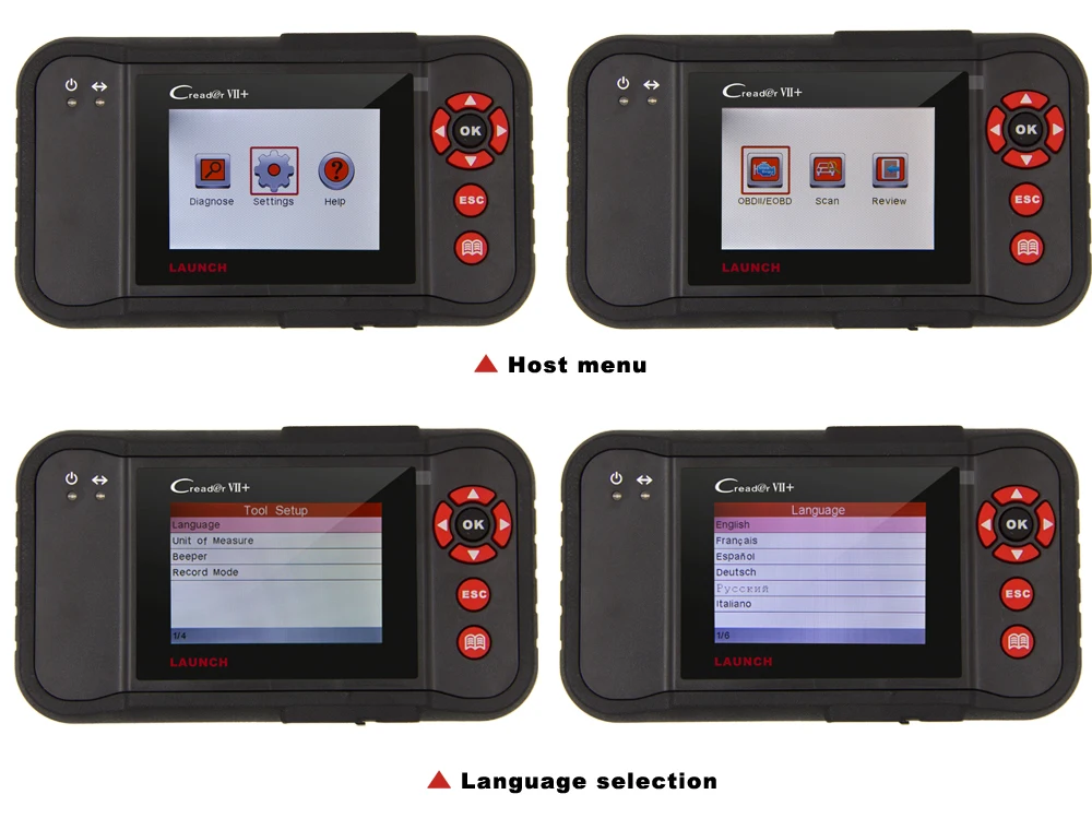 Launch X431 Creader VII+(CRP123) комплексный диагностический инструмент OBD OBD2 автоматический сканер инструмент Бесплатное обновление для ENG/AT/ABS/SRS сброс