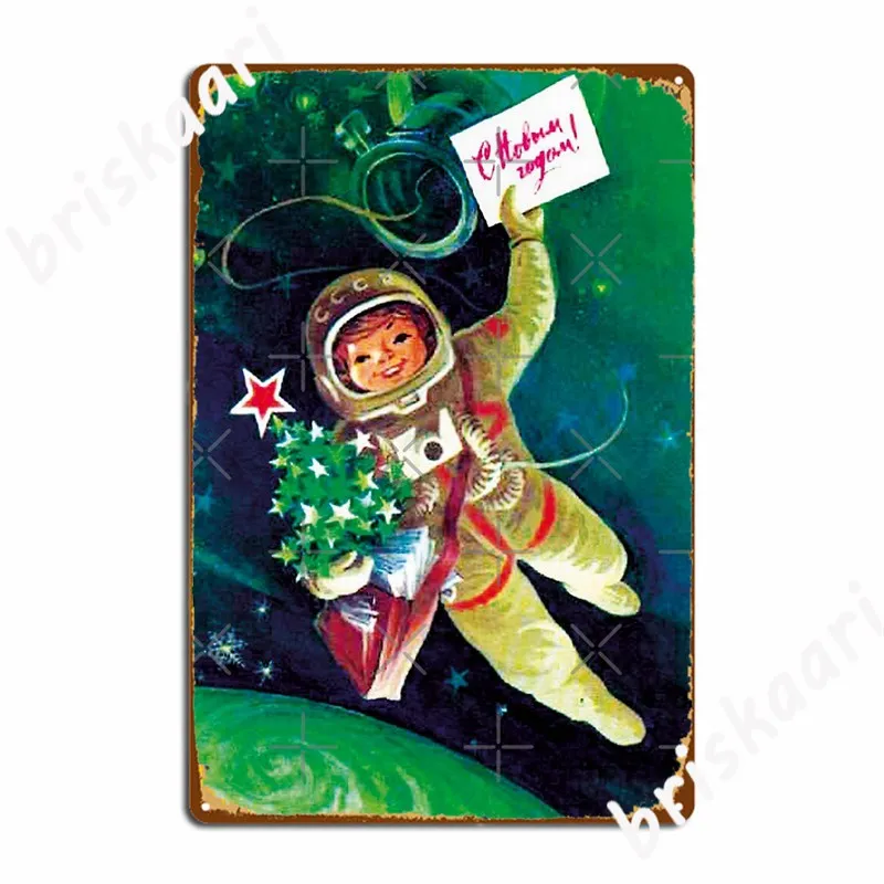 

Советский пропагандистский космос, новый год, космические рождественские металлические знаки, Настенная пещера, кинопечать, живопись, Декор, жестяные знаки, плакаты