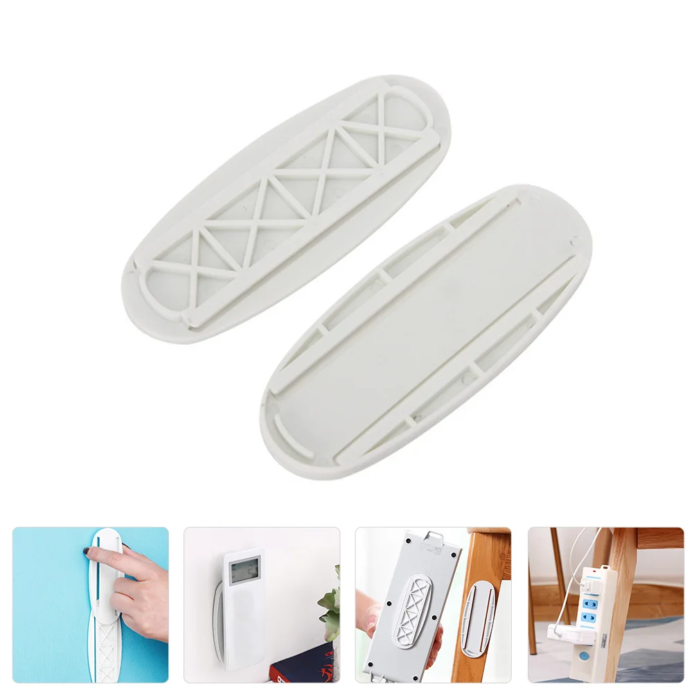 10pcs Power Strip Wall mounted Fixator Holders Self adhesive Wall