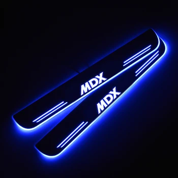 

12V Streamer light LED Door Sill For ACURA MDX (YD1) 2000-2006 Plate Acrylic Door Sills Car Sticker Accessories
