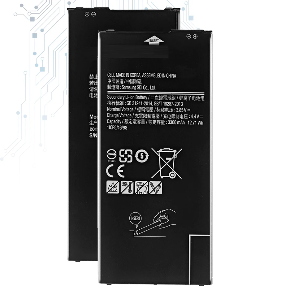 Original Kikiss EB BG610ABE 3300mAh Battery For Samsung Galaxy J7 Prime