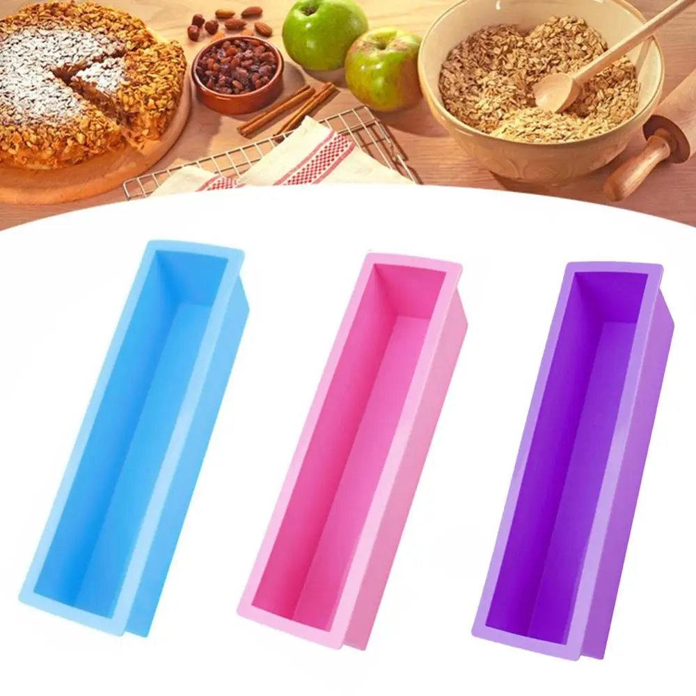 

Rectangle Soap Mold Silicone DIY Handmade Cold Processed Cake Baking Tools