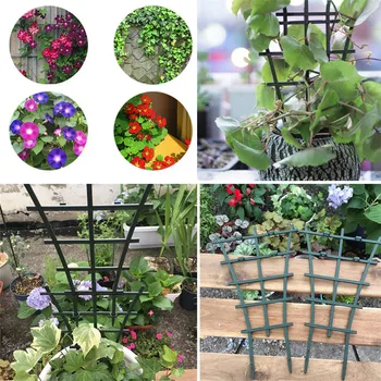 

2pcs DIY Plastic Plant Support for Garden vines fastener Frame Pot Bracket shelf Climbing Flower Fixed Plant growth direction