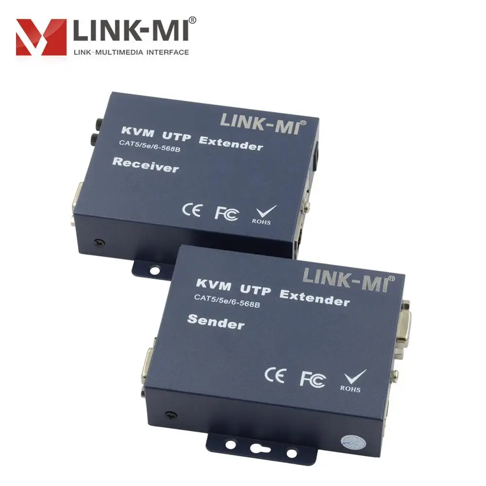 LINK MI K103TRU 300 м VGA USB KVM удлинитель по одной Cat5e/6 utp кабель для клавиатуры мыши и
