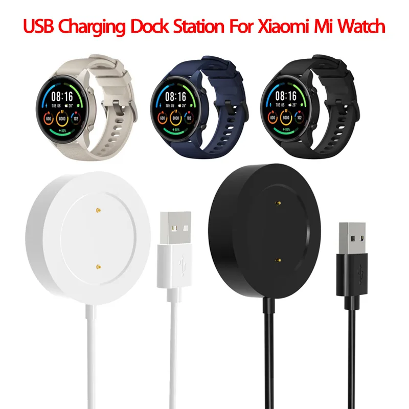 Cable adaptador de cargador USB para reloj Xiaomi Mi, pulsera inteligente de Color, Cable de carga para reloj MiWatch