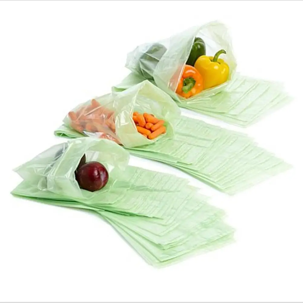 20 шт перерабатываемые бытовые пакеты для хранения продуктов, многоразовые пластиковые пакеты для защиты фруктов и овощей, свежие пакеты для продления свежести