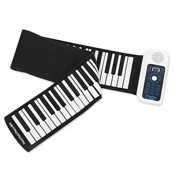 

Portable Silicone+plastic 88 Keys Hand Roll Up Electronic Piano Keyboard With MIDI Learning Learning Toy Music Toy Musical Instr