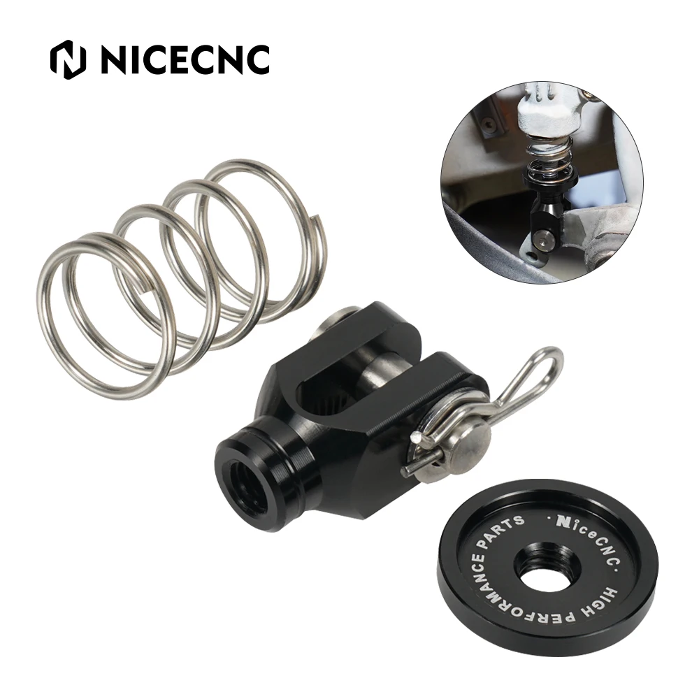 NICECNC ATV Rear Brake Clevis & Rear Brake Return Spring For Yamaha RAPTOR 700 2006-2023 RAPTOR 700R 2013-2023 Accessories