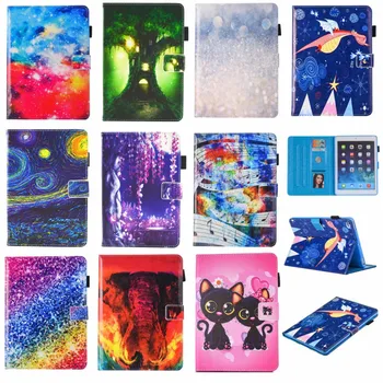 

Case for ipad mini 1/2/3/4 7.9 inch Flip smart stand cover pu leather Printed Cartoon Cat Dog Unicorn Horse case coque Funda