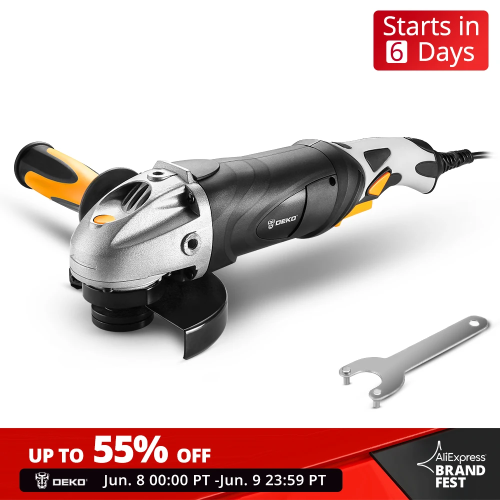 DEKO 220 В 125 мм электрическая угловая шлифовальная машина Угловой Электроинструмент шлифовальный режущий шлифовальный металл дерево|Точильные камни|   | АлиЭкспресс
