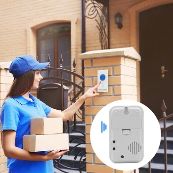 

Doorbell Intelligent Wireless Doorbell Remote Control 32 Ringtones Door Ring