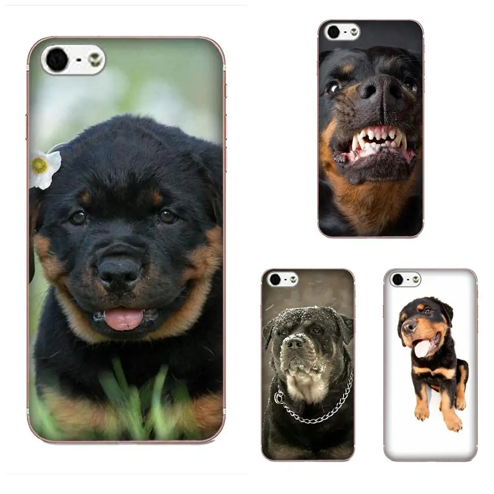 Soft Mobile Pouch For LG K50 Q6 Q7 Q8 Q60 X Power 2 3 Nexus 5 5X V10 V20 V30 V40 Q Stylus Rottweiler Dog Puppies | Аксессуары для