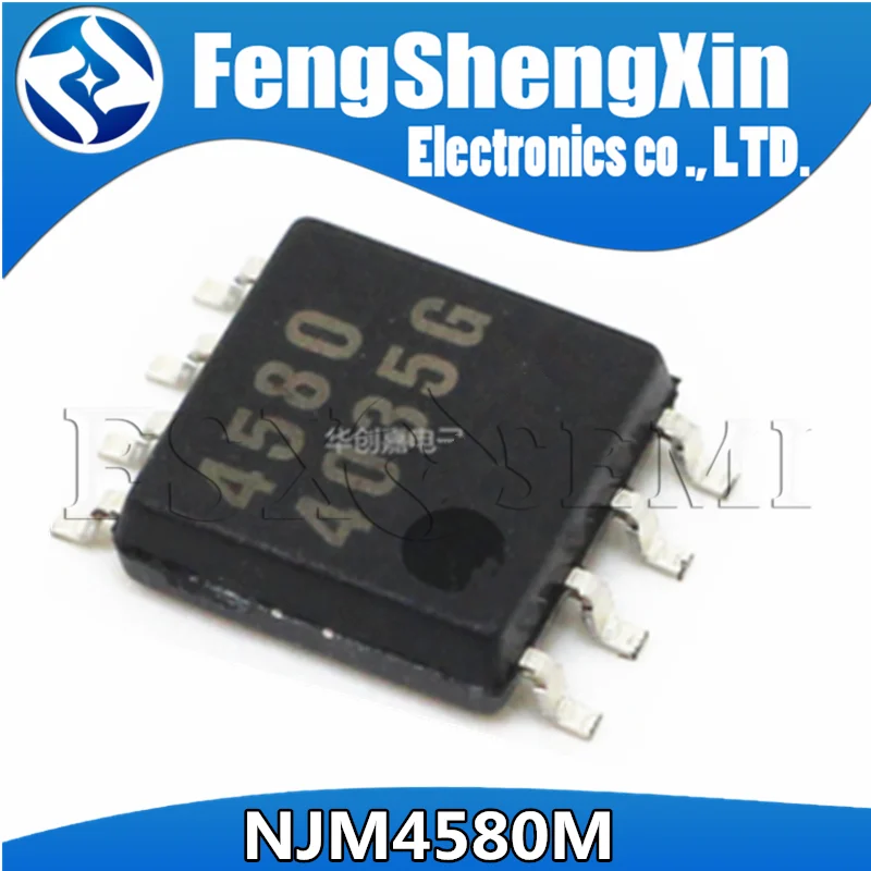 10 шт./лот NJM4580D NJM4580M NJM4580 SOP 8 двойной операционный усилитель IC|Интегральные схемы| |