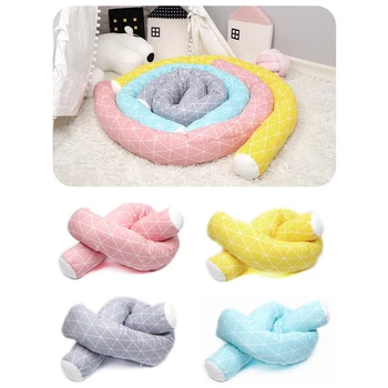 

Crib Bumper Baby Bedding Protector Newborn Long Pillows Cushion Cotton Cradle Safety Protection Pad Infant Bedroom Decor