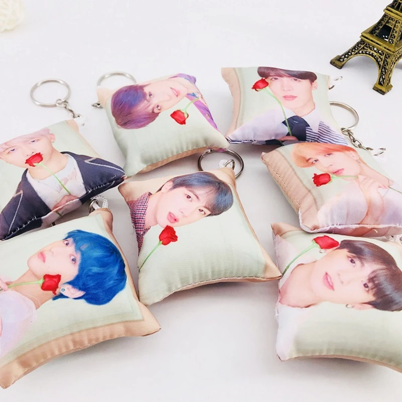 Kpop Bangtan мальчики Подушка кулон альбом возврат брелок ювелирные изделия Творческие подарки вокруг