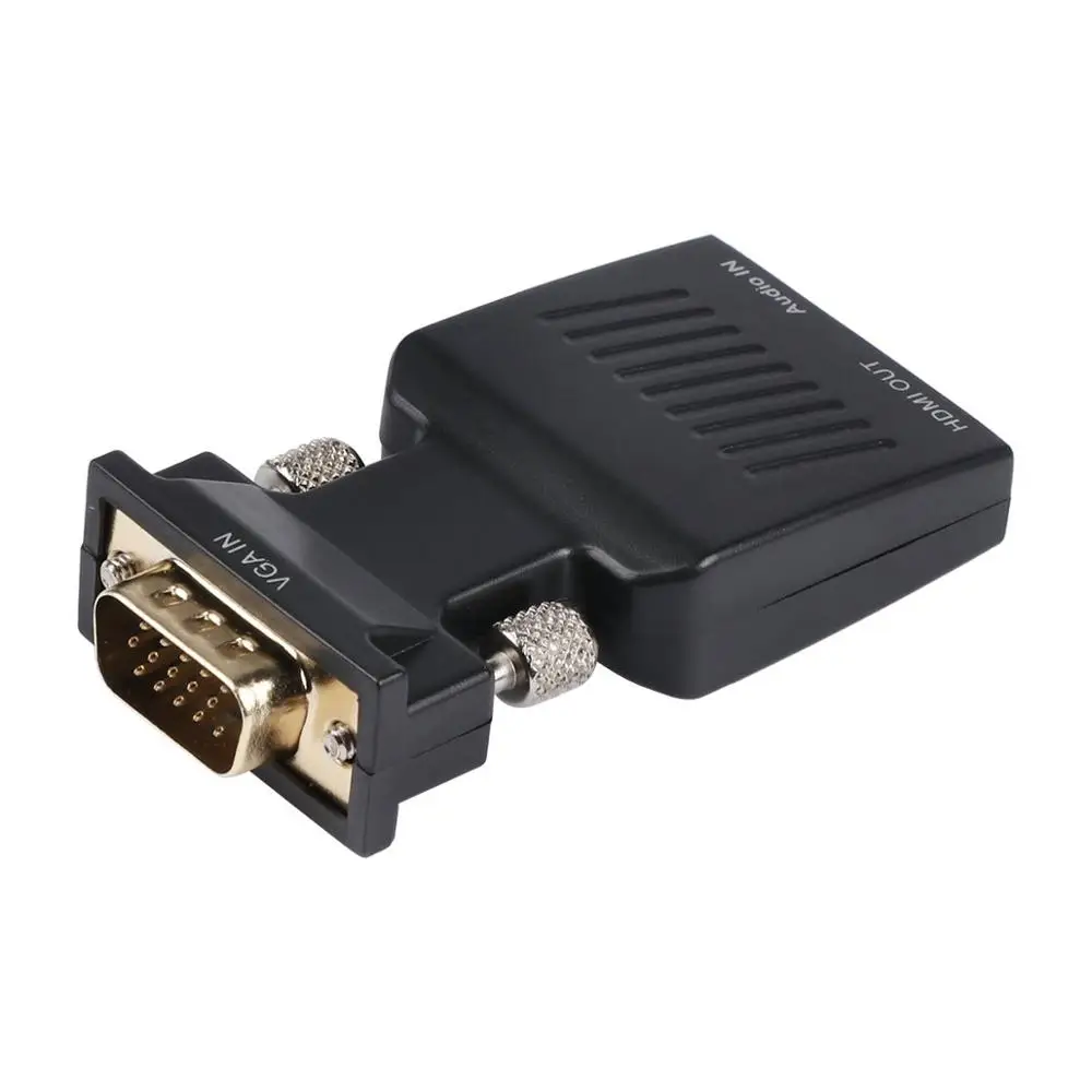 VGA к HDMI 1080 P AV конвертер HDTV Аудио Видео адаптер для ПК DVD STB + мощность USB DC кабель + 3,5 мм Jack аудио кабель